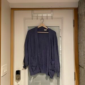 Long soft knit cardigan